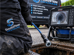 SouthFlow drainage work and equipment